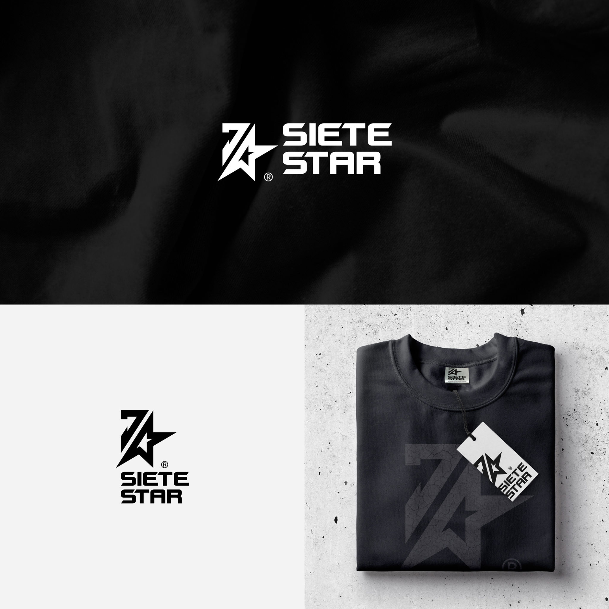 SieteStar Logo Variations