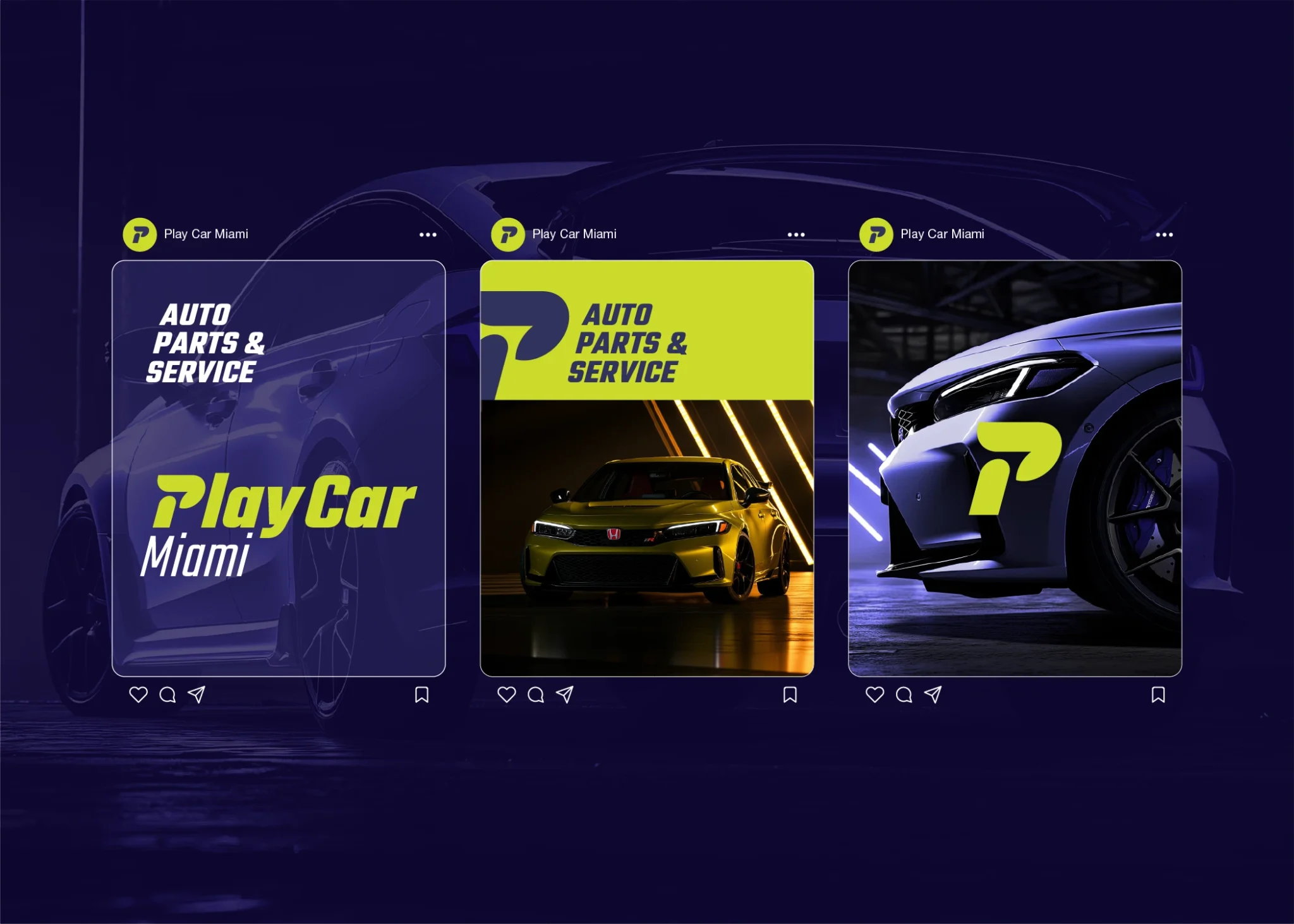 Play Car Miami Social Media
